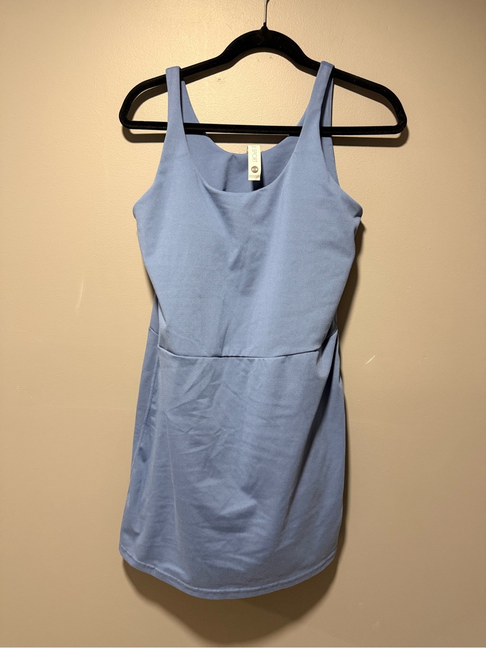 Light Blue Sleeveless Active Neck Dress